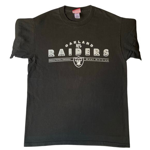 NFL Men T-shirt size M Short Sleeve Oakland Raiders American Football Black - Picture 1 of 8